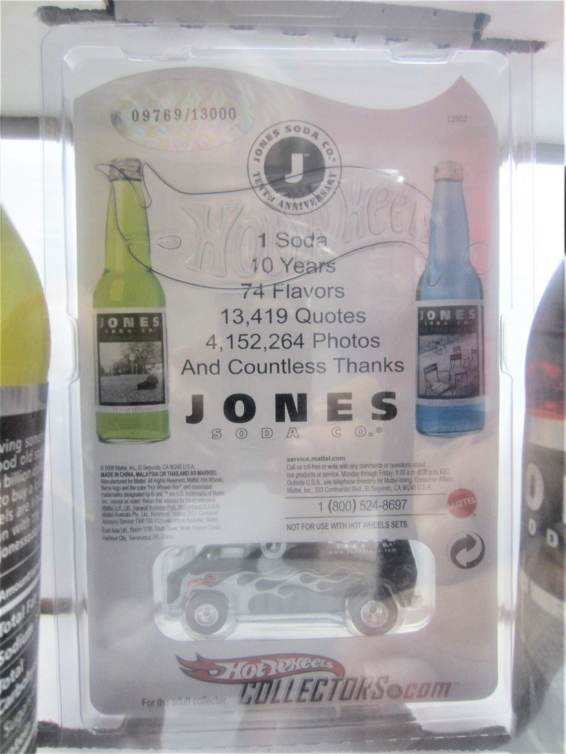 Hot Wheels Jones Soda Company 10 Year Anniversary Set Jones Soda